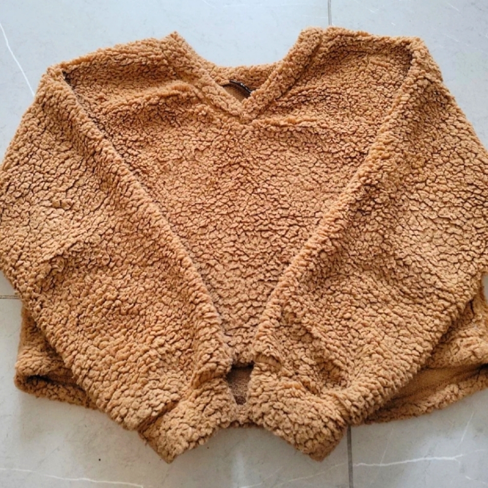 Shein Tan Fur Sweater